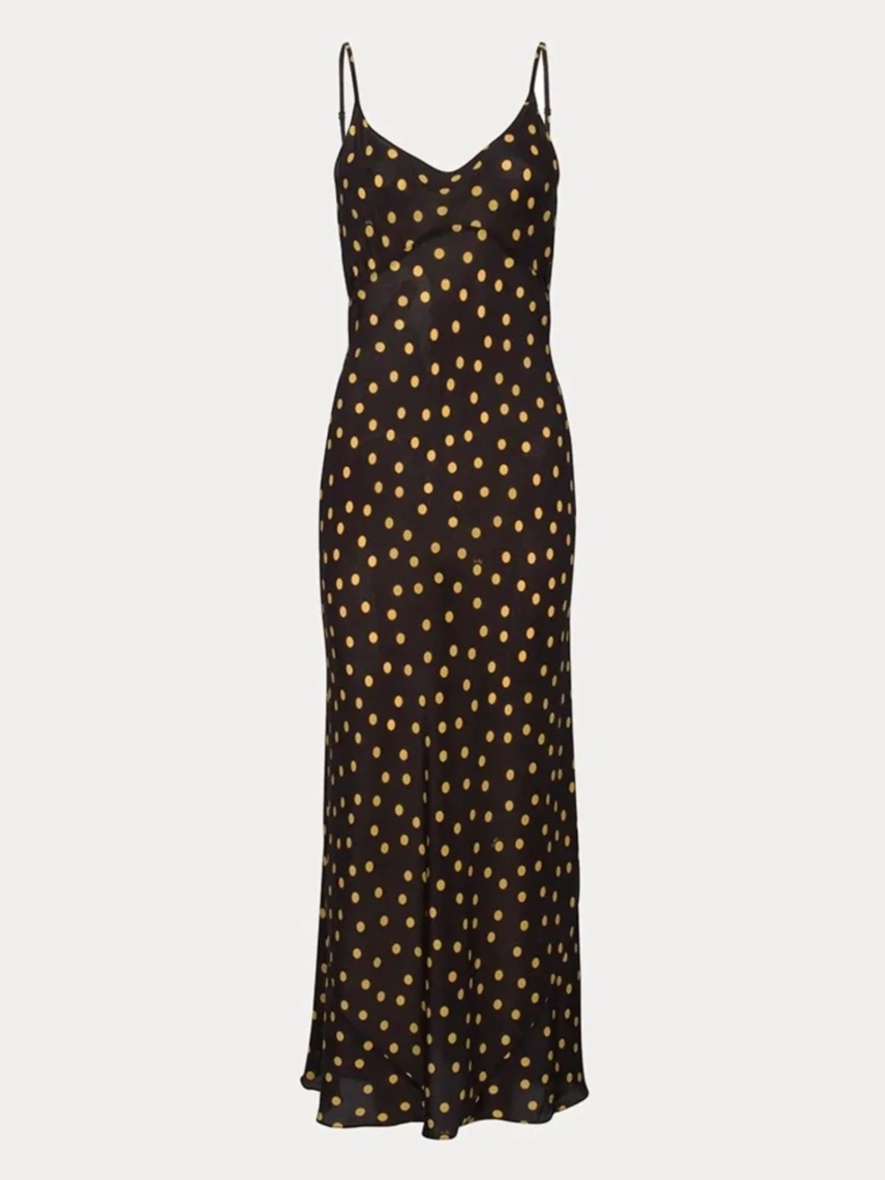 Réalisation Par The Iggy Dress in Yellow Polka Dot